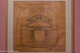 <center>EUGÈNE SÉNÉS</center>Jeu de plan pour le concours : coupe transversale sur l’axe de la salle
17 mai 1920
( AMM 674 W 154 )
Les participants au concours peuvent retirer ces plans dressés par l’architecte en chef de la Villa sachant qu’est envisagé dans un premier temps une reconstruction quasi à l’identique.