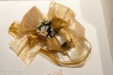 <center>Souvenir de mariage </center>dit bomboniera, offert aux invités 2006 Italie
Verre, papier, fil métallique, coton, satin, métal, sucre