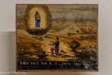 <center>Ex-voto</center>Jules Roméo, pour un vœu de R.
1870-1871
Marseille, France
Huile sur toile