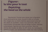 <center>Figurer : la tête pour le tout</center>Représenter l'humain peut passer par la figuration d'une seule partie du corps, souvent la tête ou le buste.
Des visages plus ou moins réalistes apparaissent ainsi sur des objets du quotidien : casse-noix expressifs, têtes de marionnettes caricaturales, épis de faîtage stylisés, marottes schématiques, figurines aux traits accentués. Dans les vitrines des musées du début du 20e siècle, les mannequins offrent au public une représentation fidèle des traits humains.