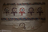 <center>TEXTILE ÀUX CROIX ANSEES</center>Égypte, VIIe siècle Tapisserie de lin et laine