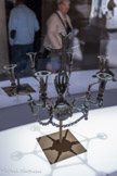 <center> LAMPE SUSPENDUE AVEC UNE MAIN PORTANT UNE CROIX</center>Palestine, VIe-VIIe siècle Bronze