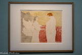 <center>Exposition Toulouse-Lautrec.</center> couleurs « Femme au lit, profil » : Lithographie au crayon, au pinceau et au crachis avec grattoir en quatre couleurs