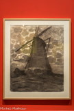 <center>Musée Marmottan Monet.</center> MOULIN LE SOIR
1917
Fusain sur papier