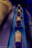 <center>Canopes</center>Canopes en argent en forme de cercueils miniatures de Chéchonq II. Argent
Troisième Période intermédiaire, 22e dynastie Musée égyptien