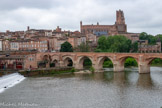 <center>Albi</center>La Cathédrele et le palais de la Berbie, le pont Vieux.