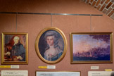 <center>Le musée Lapérouse.</center>Charles Pierre Claret de Fleurieu (1738-1810).
Directeur des Ports et Arsenaux, responsable de la préparation scientifique du voyage. (Reproduction d’une peinture anonyme)
 <br>Madame de Lapérouse, née Eléonore Broudou (1759-1807). Lapérouse la rencontra au cours d’un séjour à Pile de France, actuelle Ile Maurice, et ne put l’épouser que dix ans plus tard. (Reproduction d’un portrait anonyme appartenant à la famille de Baichis). <br> Combat de Louisbourg. (Reproduction du tableau de Rossel)