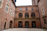 <center>Le palais de la Berbie.</center>Entrée du musée Toulouse-Lautrec. Après la Révolution, les bâtiments de l'Archevêché deviennent édifice national abritant tour à tour logement de gendarmerie, de prison ou de logement pour l’évêque constitutionnel. A partir de 1797, le palais accueille administration préfectorale, tribunal civil, blibliothèque publique et école. En 1823, le diocèse d'Albi est reconstitué et l'Eglise reprend possession du palais qu’elle doit à nouveau céder à l’Etat avec la promulgation de la loi de Séparation des Eglises et de l’Etat en 1905. Le Palais de la Berbie perd sa destination religieuse et sa propriété revient au département qui permet à la Ville d’en avoir la jouissance sous réserve qu’un musée public y soit ouvert. Les collections du musée installé à l’Hôtel Rochegude y sont transférées puis complétées par la donation des œuvres de Toulouse-Lautrec en 1922. Des travaux sont alors entrepris pour adapter le bâtiment à sa nouvelle fonction muséale et pour restituer son état d’origine. 
Au début du XXIème siècle, des travaux de restructuration et d’extension du musée conçus par le cabinet Dubois sont entrepris dans le but d’améliorer l’accueil du public et de proposer un nouveau parcours muséographique mettant en valeur l’architecture du palais.