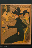 <center>Musée Toulouse-Lautrec</center>Henri de Toulouse-Lautrec
Divan japonais
1893
Lithographie, tirage en noir rehaussé d’aquarelle
Paris, Bibliothèque nationale de France,
Département des Estampes et de ta Photographie.
Jane Avril danse d’abord au Moulin Rouge avec La Goulue, puis devient célèbre grâce à son spectacle au Jardin de Paris pour lequel Toulouse-Lautrec crée une affiche. Atteinte plus jeune d'une maladie qui lui cause des mouvements incontrôlés, elle danse avec beaucoup d'énergie et des gestes rapides. cela lui vaut le surnom de « mélinite », une sorte d'explosif. elle devient une grande amie de Lautrec, qui la dessine souvent arec un chapeau à plumes comme dans l'affiche Le Divan Japonais.