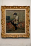 <center>Musée Toulouse-Lautrec</center>Henri de Toulouse-Lautrec
(1864-1901)
Etude de nu, femme assise sur un divan 1882
Huile sur toile.
Donation de Comtesse Adèle de Toulouse-Lautrec, 1922