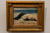 <center>Musée Toulouse-Lautrec</center>Fernand Cormon
(1854-1924)
Femme sur une plage Vers 1874
Huile sur toile
Don de la Société des Amis du musée, 1967.