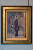 <center>Musée Toulouse-Lautrec</center>Henri de Toulouse-Lautrec
(1864-1901)
M. Henri Dihau, basson de l'opéra. 1890
Huile sur carton
Achat à Mlle Dihau.