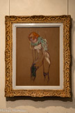 <center>Musée Toulouse-Lautrec</center>Henri de Toulouse-Lautrec (1864-1901)
Femme qui tire son bas 1894
Huile sur carton
Don Famille Toulouse-Lautrec, 1922.