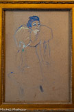<center>Musée Toulouse-Lautrec</center>Henri de Toulouse-Lautrec
(1864-1901)
Mademoiselle Polaire 1885
Huile sur carton. Donation comtesse A. de Toulouse-Lautrec, 1922