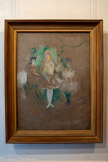<center>Musée Toulouse-Lautrec</center>Henri de Toulouse-Lautrec
(1864-1901)
Aux Folies-Bergère, trois figurantes 1888
Huile sur carton
Donation Famille Toulouse-Lautrec, 1922