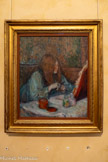 <center>Musée Toulouse-Lautrec</center>Henri de Toulouse-Lautrec
(1864-1901)
A la toilette 1898
Huile sur bois
Donation comtesse A. de Toulouse-Lautrec, 1922