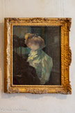<center>Musée Toulouse-Lautrec</center>Henri de Toulouse-Lautrec
(1864-1901)
La modiste, Melle Louise Blouet dite d’Enguin
1900
Huile sur bois
Don comtesse A. de Toulouse-Lautrec, 1922