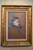 <center>Musée Toulouse-Lautrec</center>Henri de Toulouse-Lautrec
(1864-1901)
M. Romain Coolus  1899
Huile sur carton
Don de M. Romain Coolus