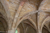 <center>Abbaye de Beaulieu-en-Rouergue  </center>La salle capitulaire. Les voûtes.