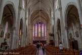 <center>Saint-Antonin-Noble-Val </center>L'église comporte un chœur à sept pans, un transept et une nef à cinq travées.