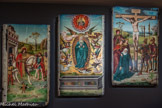 <center>Le musée Goya.</center>Retable : La Crucifixion. L'Assomption. La Charité de saint Martin.