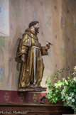 <center>Ascain</center>Près de l'autel latéral gauche : statue de saint François d'Assise.