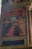 <center>Lescar</center>La cathédrale Notre-Dame.  Peintures murales du XVIIème siècle. La Circoncision.