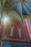 <center>Sauveterre-de-Béarn</center>En 1872, l'abbé Xavier Montaut, peintre oloronais, exécute un ensemble de peintures décoratives dans l'abside et la nef.