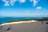 <center>La Dune du Pilat</center>A gauche, la presqu'île du Cap Ferret.