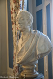 Musée des Arts Décoratifs. Première antichambre. <br> Le buste de Charles de Secondât, baron de Montesquieu (La Brède 1689 - Paris, 1755) par Jean-Baptiste Lemoyne, 1767.
