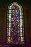 <center>Vitrail composite, avec des fragments du XIIe. </center>