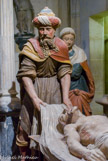 <center>Mise au tombeau. </center> Joseph d'Arimathie  et une sainte femme.