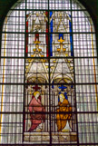 <center>Vitraux du début du XV, provenant de la Sainte-Chapelle de l'ancien palais ducal. </center> Deux prophètes.