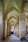 <center>Abbaye de Noirlac. </center> L'église abbatiale. Colatéral gauche.