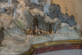 <center>Paray le Monial </center>Via Vitae. <br> A droite, les attitudes contemporaines des autres religions : l'hindouisme fanatique, le bouddhisme passif.