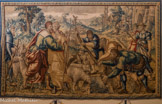 <center>Beaune </center>Tenture de l’histoire de Jacob.
Martin Reymbouts, Bruxelles, début 17e siècle. D'après la Genèse, premier livre de la Bible, Jacob est le fils cadet d'Isaac et de Rébecca et le petit-fils d’Abraham. Il est le père de douze fils qui seront les fondateurs légendaires des douze tribus d'Israël. C'est un des patriarches de la Bible. l aurait vécu entre le XVIIe et le XVe siècle avant JC. Son histoire est racontée dans le livre de la Genèse. Jacob vient de l’hébreux Ya’aqov qui signifie « Dieu protège » et a donné le prénom Jacques.