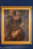 <center>Le musée des Beaux-Arts de Dijon</center>CHARLES LE BRUN Paris, 1619 - Paris. 1690
LA CHUTE DES ANGES REBELLES
Avant 1685 Huile sur toile
Projet pour la partie centrale du plafond de la chapelle du château de Versailles.
Dépôt du musée du Louvre. Paris, 1938