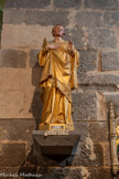 <center>Portiragnes : église Saint-Félix.</center>Saint Félix. Statue en bois doré du XVIIIe.