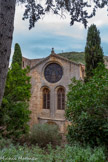 <center>Abbaye de Fontfroide.</center>Façade de l'église.