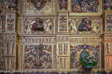 <center>Retable de Baixas.</center>Saint Jean et l'aigle, saint Marc et le lion.