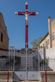 <center>Montpeyroux</center> Cette croix de mission, érigée sur la place publique en décembre 1842, fut enlevée en juillet 1906. Elle a été érigée par souscription publique en juillet 1922.