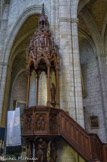 <center>La cathédrale Saint-Fulcran</center>La grande chaire néogothique, trois fois primée à l'Exposition Universelle de Paris est installée en 1867. Base avec quatre statues en cariatides : Caïn, Judas, Hérode, Holopherne.