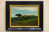 <center>Vue de la Tour de Farges</center>Courbet, Gustave
Ornans, 1819 - La-Tour-de-Peilz, 1877. 

1857
Huile sur carton
Durant son second séjour languedocien, en 1857, Courbet est l'hôte de François Sabatier, dans le mas de la Tour de Farges, près de Lunel. S'y réunissait une société éprise d'art et de musique, aux sympathies fouriéristes et républicaines.