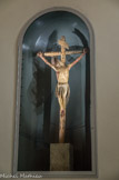 <center>Le Dévot-Christ.</center>Ce Christ est mondialement connu par tous les historiens d'Art médiévistes. Il a été sculpté au début du XIVe s. vraisemblablement par un artiste ibérique qui a voulu  exprimer combien ont été grandes les souffrances du Christ pour les hommes, avec la sensibilité exacerbée de l'époque attiré par un expressionnisme parfois à la limite du soutenable mais inoubliable.