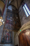 <center>La cathédrale Saint-Jean-Baptiste.</center>Porte de Bethleem. Sur le mur de gauche, le Festin d'Hérode. Salomé après avoir dansé devant le roi Hérode, obtient en récompense la tête de Jean-Baptiste sur un plateau. La scène est royale entre le très beau tapis, la nappe, les courtisans et même la loggia avec les musiciens que l’on aperçoit en haut et à droite de la toile. En bas, Saint Laurent