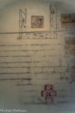 <center>Palais des Rois de Majorque.</center>Salle à manger. retes de décoration.
