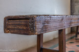 <center>Palais des Rois de Majorque.</center>Salle à manger. Table médièvale.