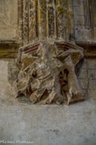 <center>Palais des Rois de Majorque.</center>La chapelle haute. A l'intérieur, les clefs-de-voûte et les culs-de-lampe sont ornés de saints et d'anges.