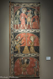 <center></center>Musée Hyacinthe Rigaud. <br> Anonyme (école catalane)
Vie de saint-Christophe XIIIe siècle
peinture à la détrempe sur bois