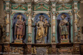 <center>L'abbaye Sainte-Marie-d'Arles-sur-Tech </center>St Joseph entouré de St Côme et St Damien, les deux Saints guérisseurs. Dans la prédelle, la fuite en Egypte et la Sainte Famille dans l'atelier de Joseph.